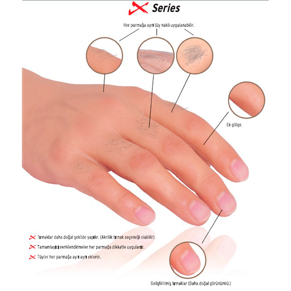 X Serisi Silikon Kozmetik Protezler